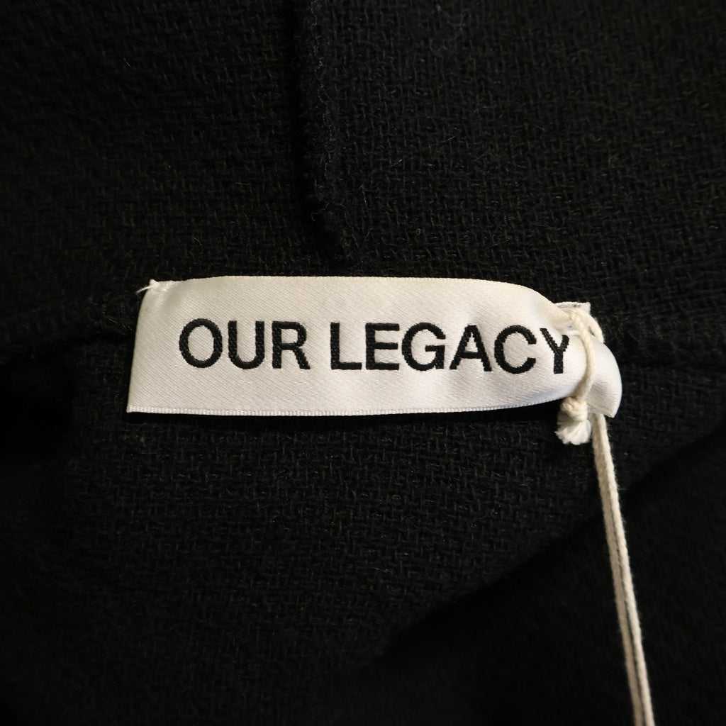 OUR LEGACY(アワーレガシー) FULL ZIP HOOD フルジップ フーディー ブラック M4243FBH