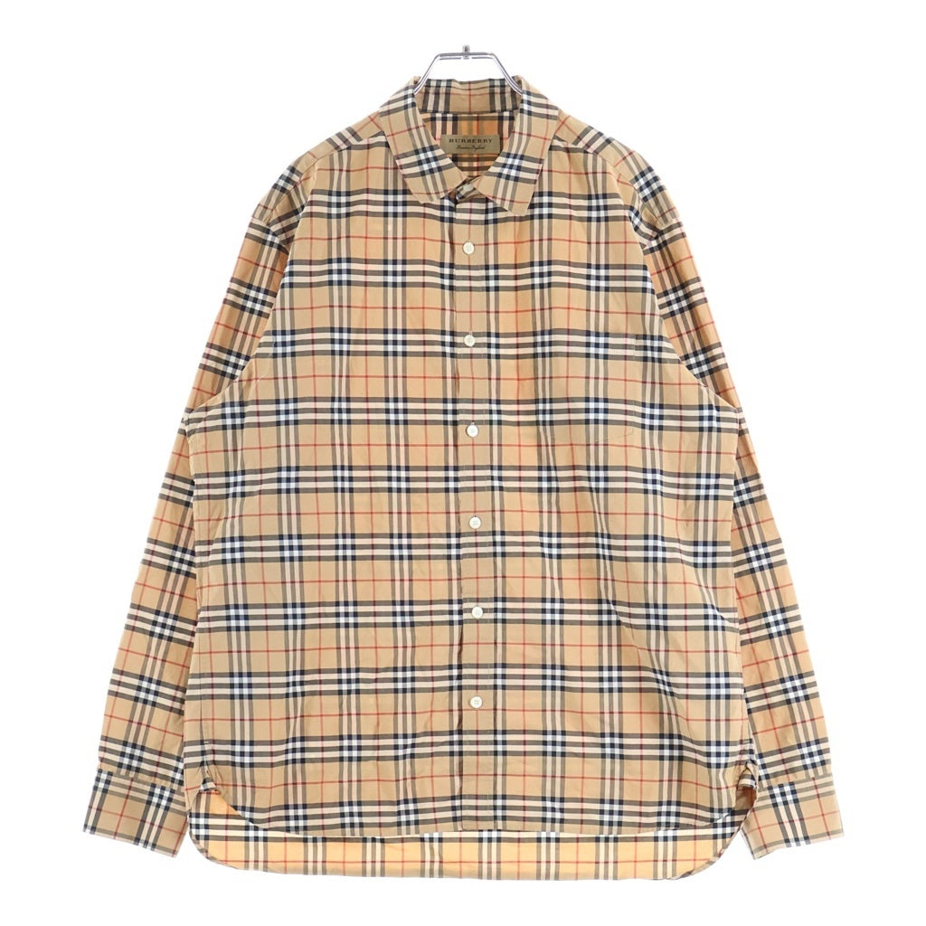 BURBERRY(バーバリー) ノバチェック 長袖シャツ チェックシャツ ブラウン 8004832