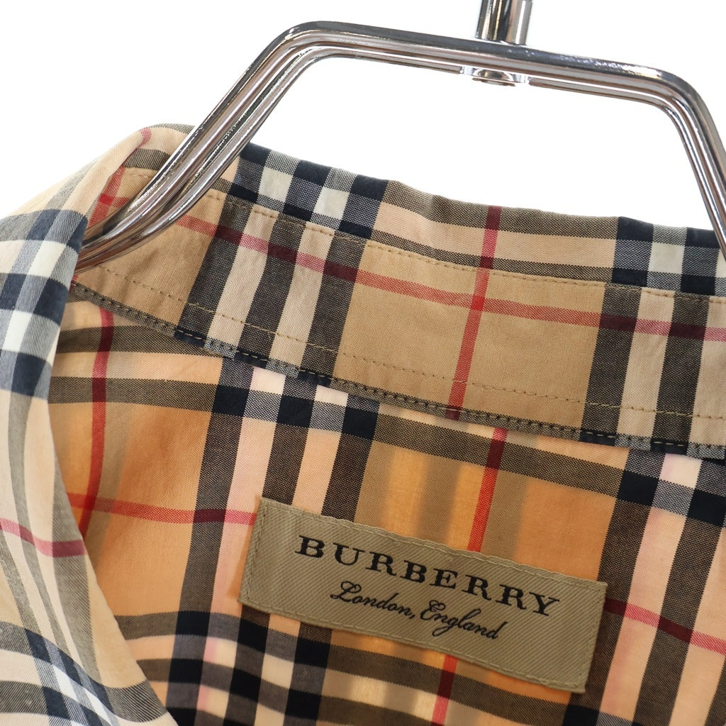 BURBERRY(バーバリー) ノバチェック 長袖シャツ チェックシャツ ブラウン 8004832