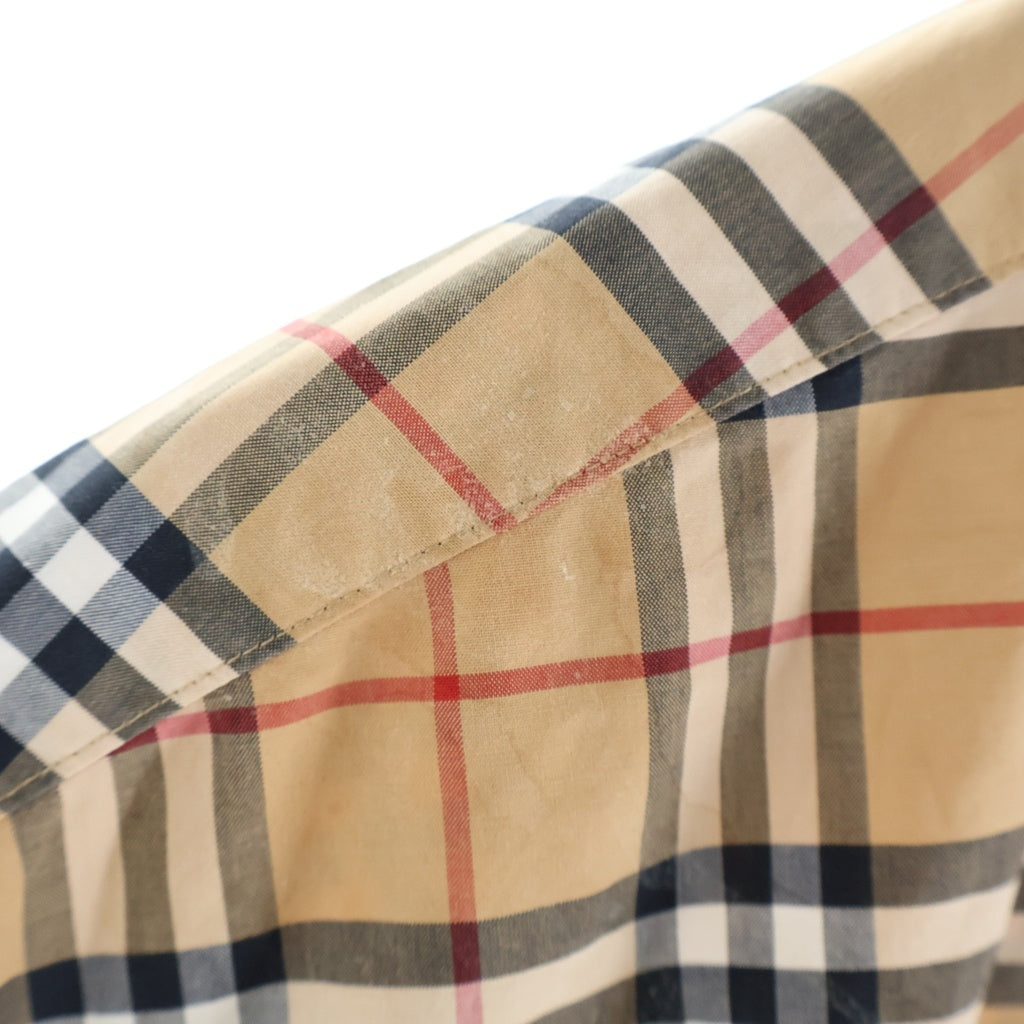 BURBERRY(バーバリー) ノバチェック 長袖シャツ チェックシャツ ブラウン 8004832