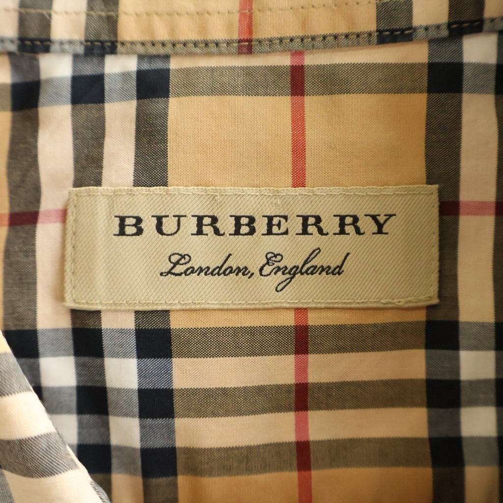 BURBERRY(バーバリー) ノバチェック 長袖シャツ チェックシャツ ブラウン 8004832