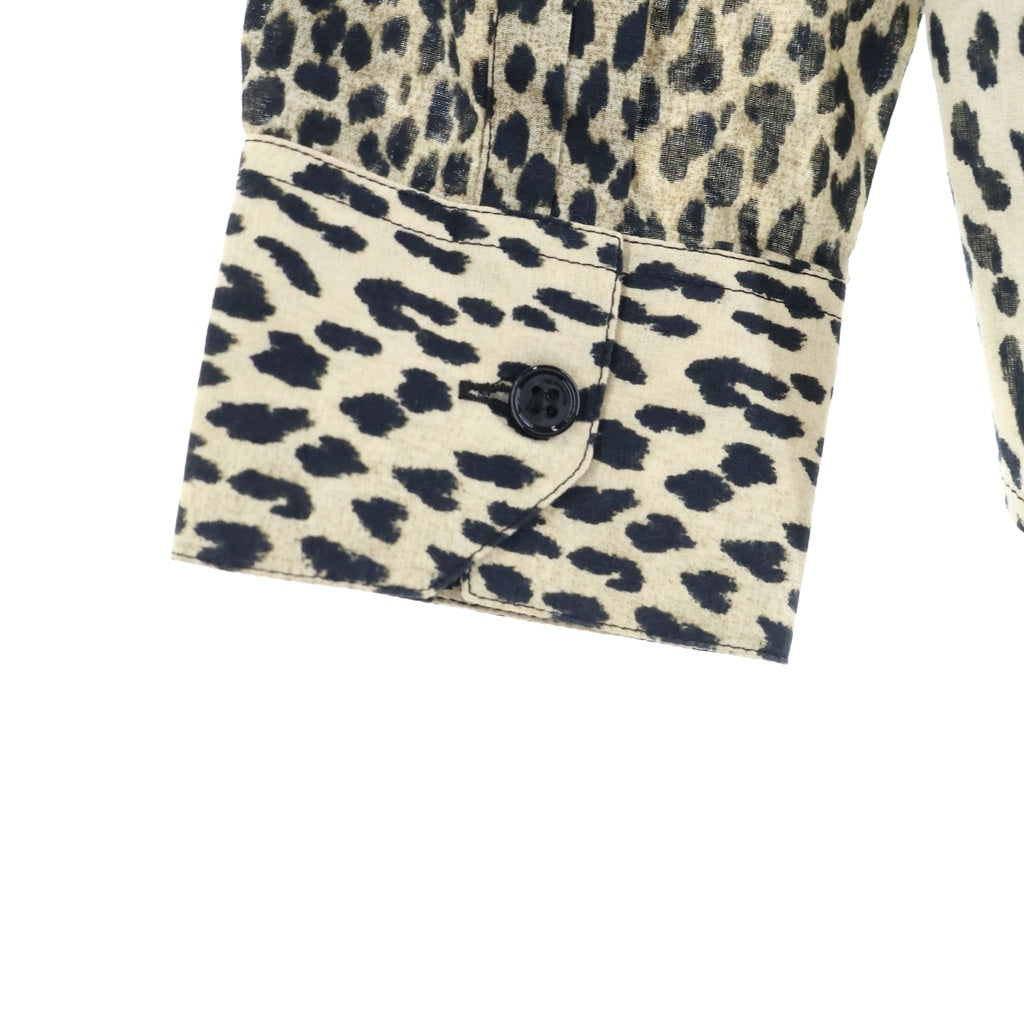 SAINT LAURENT PARIS(サンローランパリ) 13AW エディ期 ベイビーキャット総柄 長袖シャツ マルチカラー 323951 YM30P
