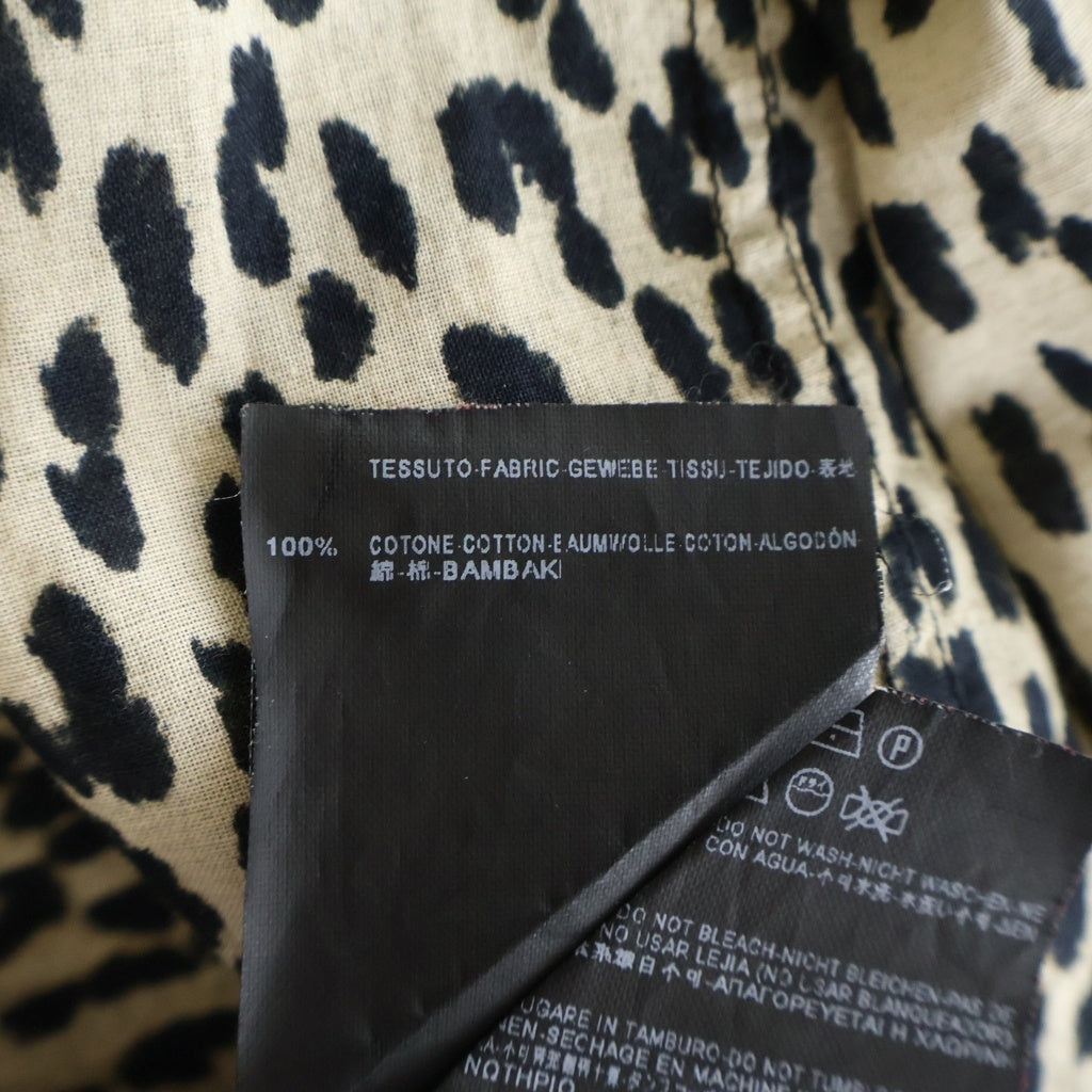 SAINT LAURENT PARIS(サンローランパリ) 13AW エディ期 ベイビーキャット総柄 長袖シャツ マルチカラー 323951 YM30P