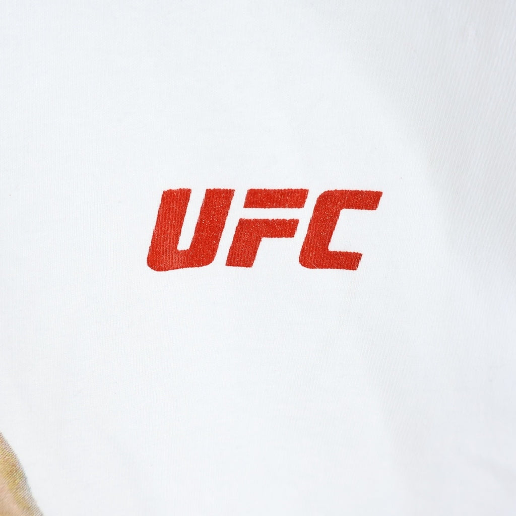 WACKO MARIA(ワコマリア) 26SS ×UFC HEAVY WEIGHT CREW NECK SWEAT SHIRT グラフィック半袖Tシャツ カットソー ホワイト UFC-WM-WT02