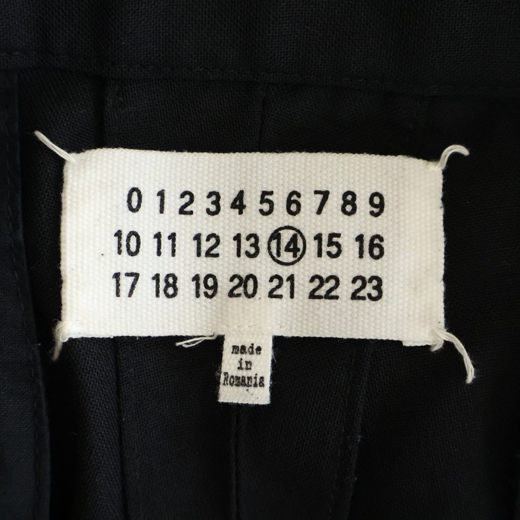 Maison Margiela(メゾンマルジェラ) 21SS ウールスラックスパンツ テーパードパンツ ブラック S50KA0522