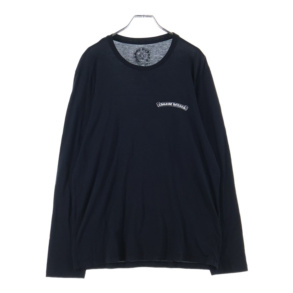 CHROME HEARTS(クロムハーツ) CHPLUS L/S TEE バックCHプラスプリント 長袖Tシャツカットソー ブラック