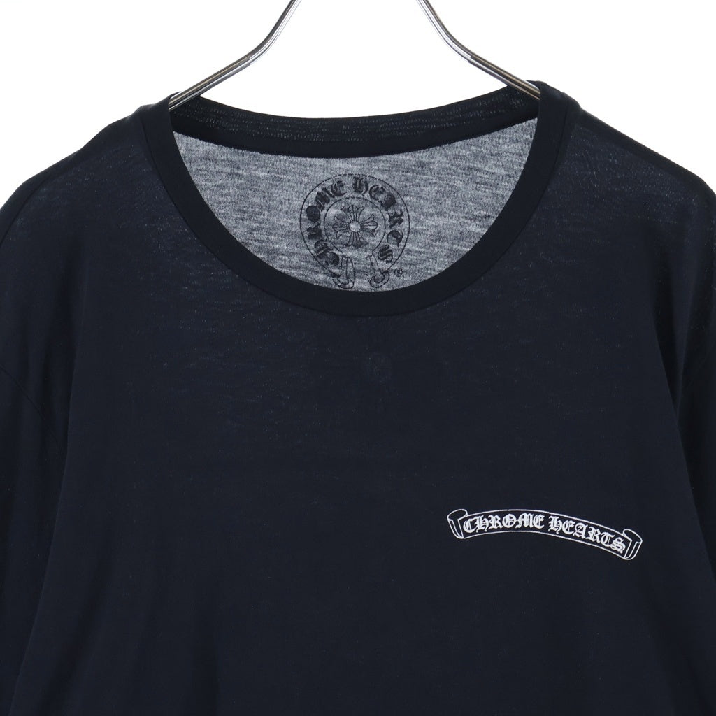 CHROME HEARTS(クロムハーツ) CHPLUS L/S TEE バックCHプラスプリント 長袖Tシャツカットソー ブラック