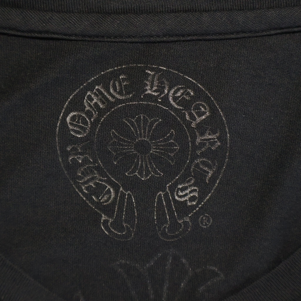 CHROME HEARTS(クロムハーツ) CHPLUS L/S TEE バックCHプラスプリント 長袖Tシャツカットソー ブラック