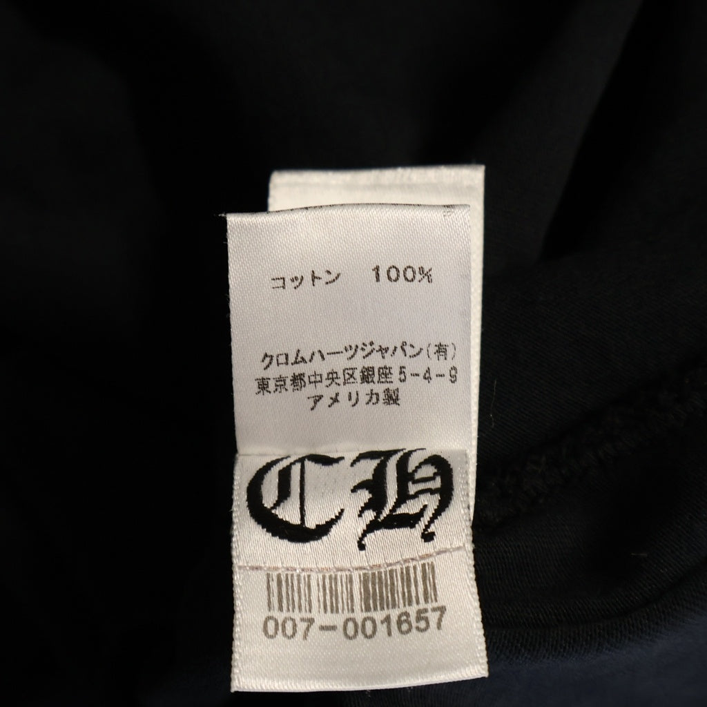 CHROME HEARTS(クロムハーツ) CHPLUS L/S TEE バックCHプラスプリント 長袖Tシャツカットソー ブラック