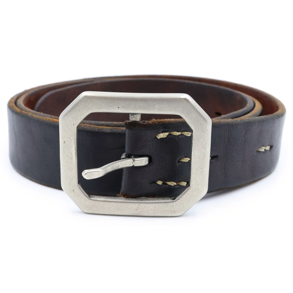 Vintage Works(ヴィンテージワークス) LEATHER BELT 7HOLE 7ホール 茶芯レザーベルト ブラック/ブラウン DH5726