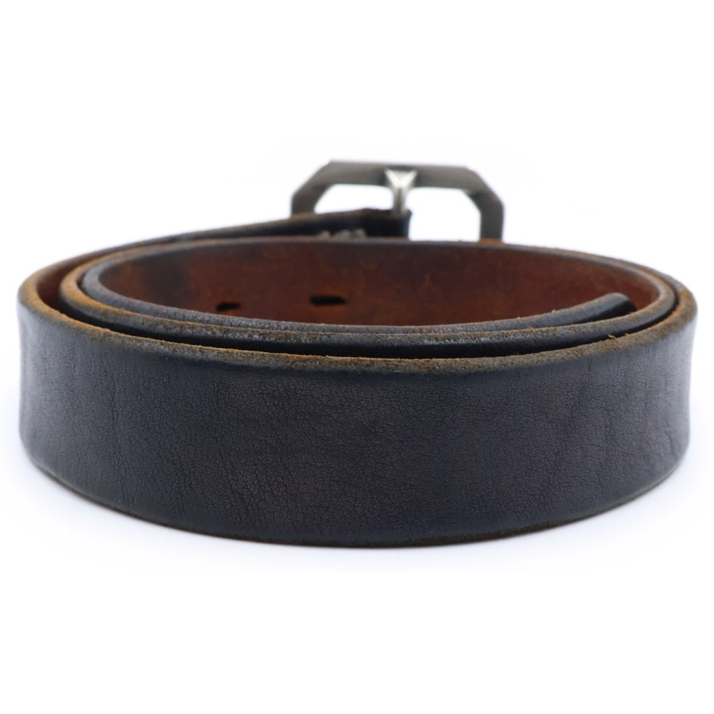 Vintage Works(ヴィンテージワークス) LEATHER BELT 7HOLE 7ホール 茶芯レザーベルト ブラック/ブラウン DH5726