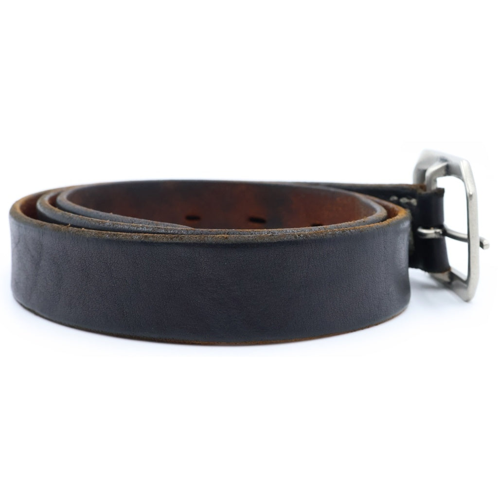 Vintage Works(ヴィンテージワークス) LEATHER BELT 7HOLE 7ホール 茶芯レザーベルト ブラック/ブラウン DH5726