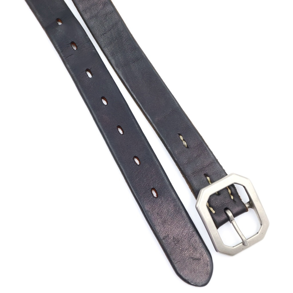 Vintage Works(ヴィンテージワークス) LEATHER BELT 7HOLE 7ホール 茶芯レザーベルト ブラック/ブラウン DH5726