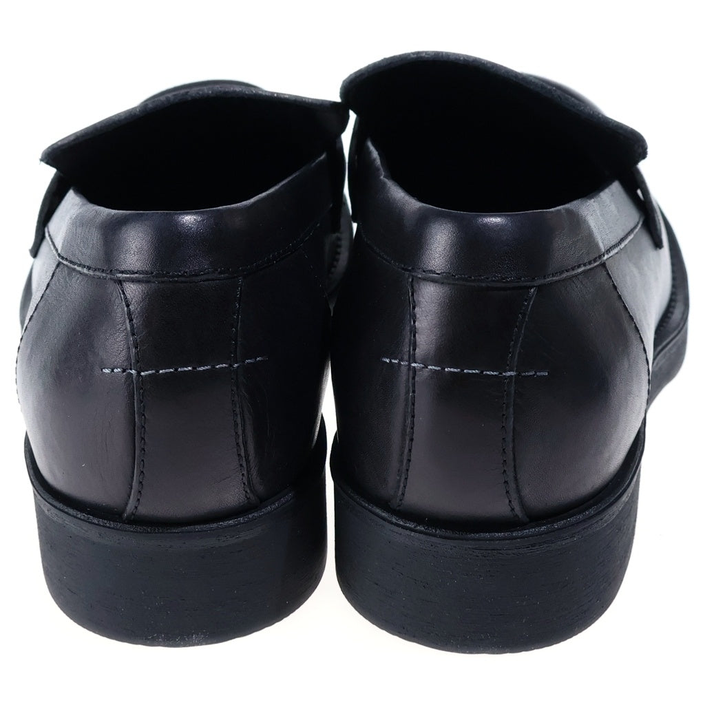 MM6 Maison Margiela(エムエムシックスメゾンマルジェラ) 26SS MOCASSIN シティ バイカーローファー レザーシューズ ブラック SH1WR0006
