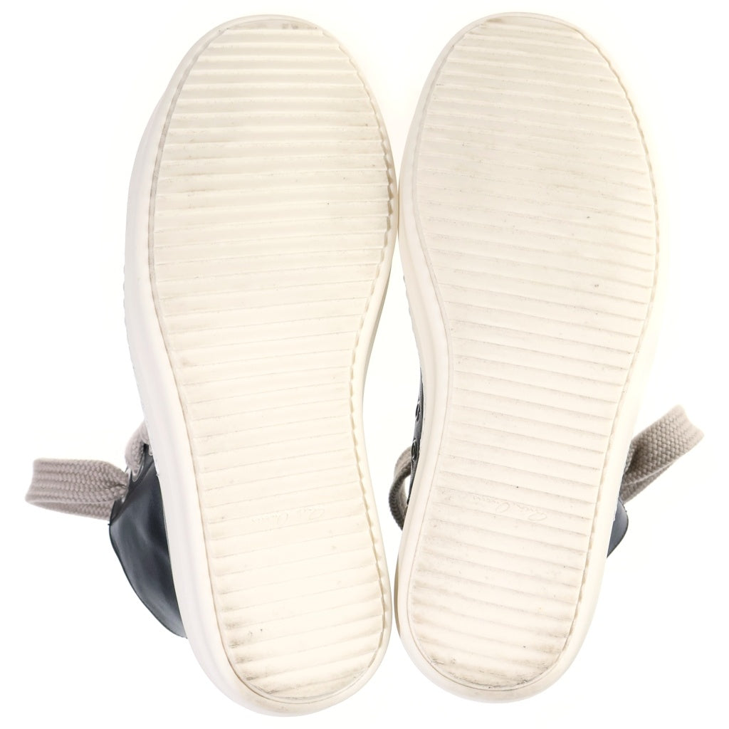 Rick Owens(リックオウエンス) 26AW JUMBOLACE SNEAKERS ジャンボレース レザーハイカットスニーカー ブラック RU02F4892LCOW2-BLK-MILK-MILK
