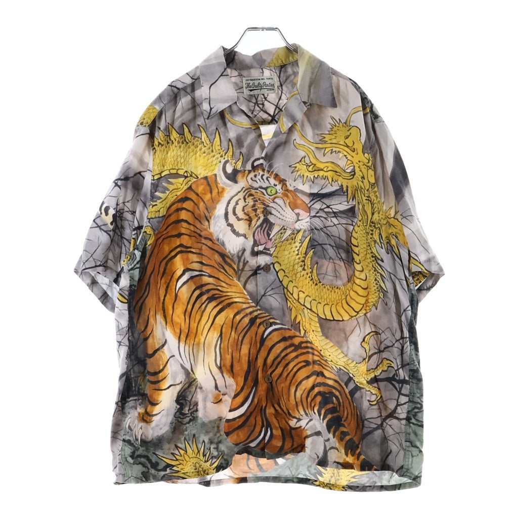 WACKO MARIA(ワコマリア) ×TIM LEHI aloha shirt ティムリーハイ アロハ 虎龍半袖シャツ マルチカラー