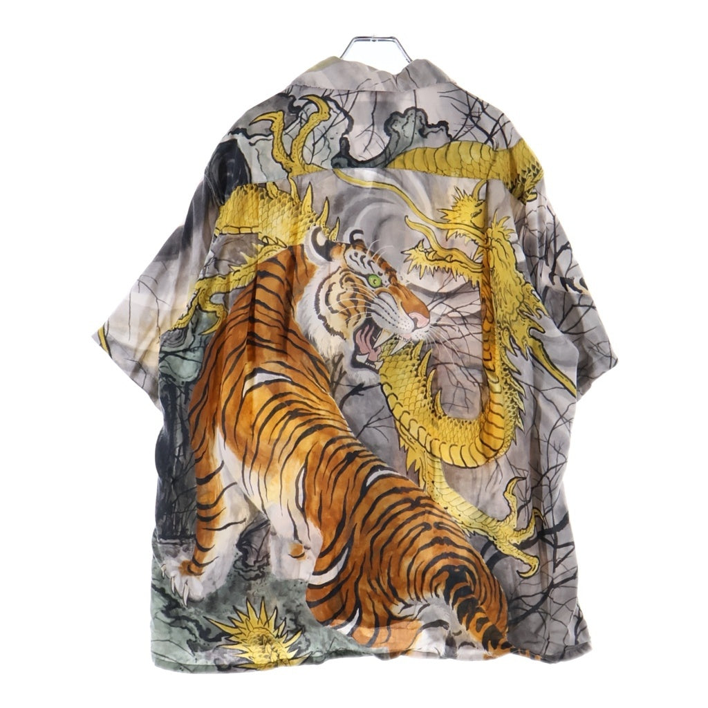 WACKO MARIA(ワコマリア) ×TIM LEHI aloha shirt ティムリーハイ アロハ 虎龍半袖シャツ マルチカラー