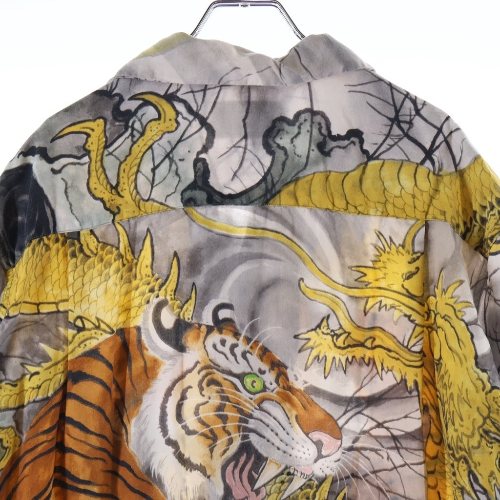 WACKO MARIA(ワコマリア) ×TIM LEHI aloha shirt ティムリーハイ アロハ 虎龍半袖シャツ マルチカラー
