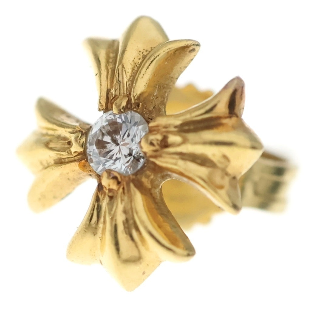 CHROME HEARTS(クロムハーツ) 22K No2 CH PLS 1DIA CHプラス スタッドピアス 1ダイヤ ゴールド BCA021