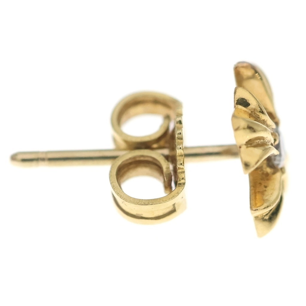 CHROME HEARTS(クロムハーツ) 22K No2 CH PLS 1DIA CHプラス スタッドピアス 1ダイヤ ゴールド BCA021
