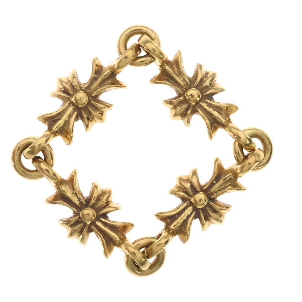 CHROME HEARTS(クロムハーツ) 22K RING TNY E CH PLS P/DIA タイニーE CHプラスリング PAVEダイヤ ゴールド レディース