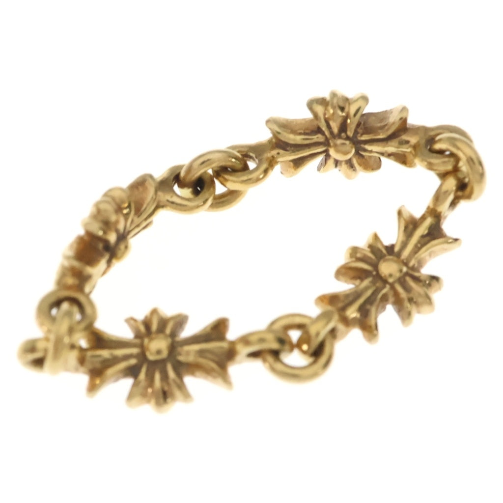 CHROME HEARTS(クロムハーツ) 22K RING TNY E CH PLS P/DIA タイニーE CHプラスリング PAVEダイヤ ゴールド レディース