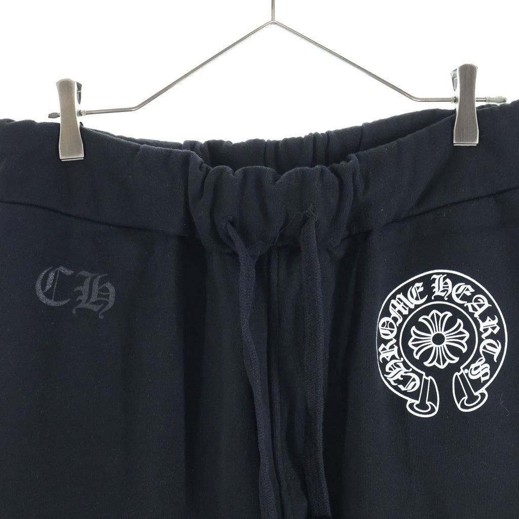 CHROME HEARTS(クロムハーツ) SWEAT PANTS CHプラス総柄 ホースシュープリント スウェットパンツ ブラック