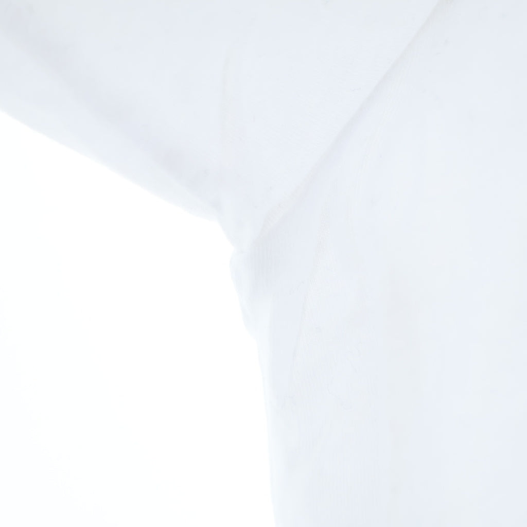CHROME HEARTS(クロムハーツ) CH LS NECK LOGO ネックロゴプリント 袖ロゴ 長袖Tシャツ ロングスリーブカットソー ホワイト