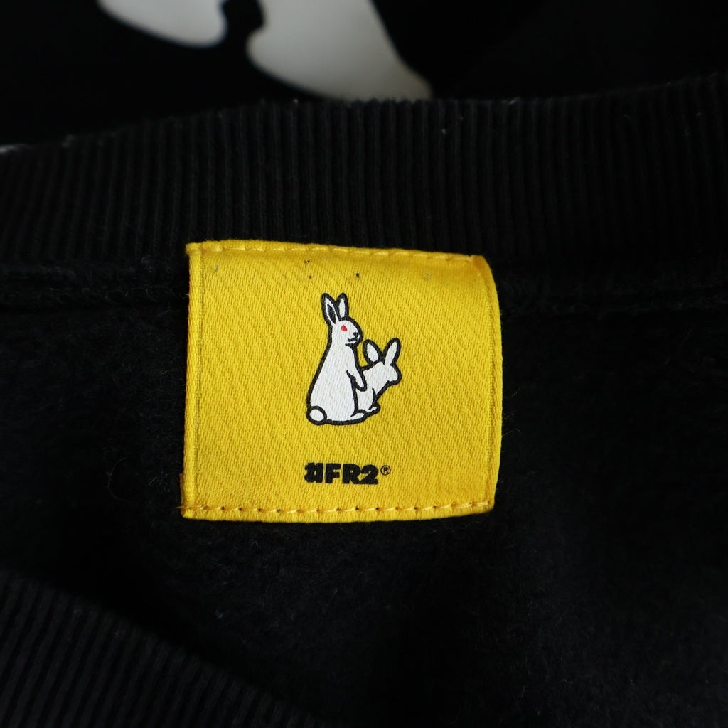 FR2(エフアールツー) Rabbit Burger Sweatshirts ラビットバーガー スウェットトレーナー ブラック