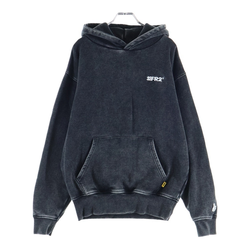 FR2(エフアールツー) Wash Embroidery Hoodie ウォッシュ加工 スウェットパーカー グレー FRC3934