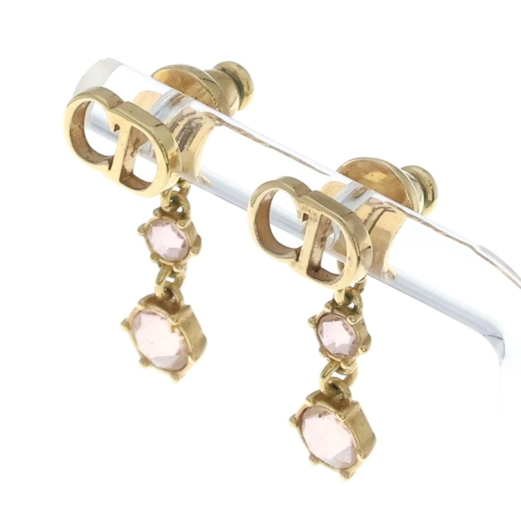 DIOR(ディオール) CDロゴ ストーンピアス レディース ゴールド