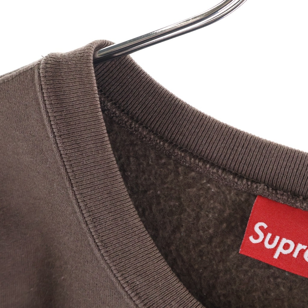 SUPREME(シュプリーム) 22AW Box Logo Crewneck ボックスロゴクルーネックスウェット トレーナー ブラウン