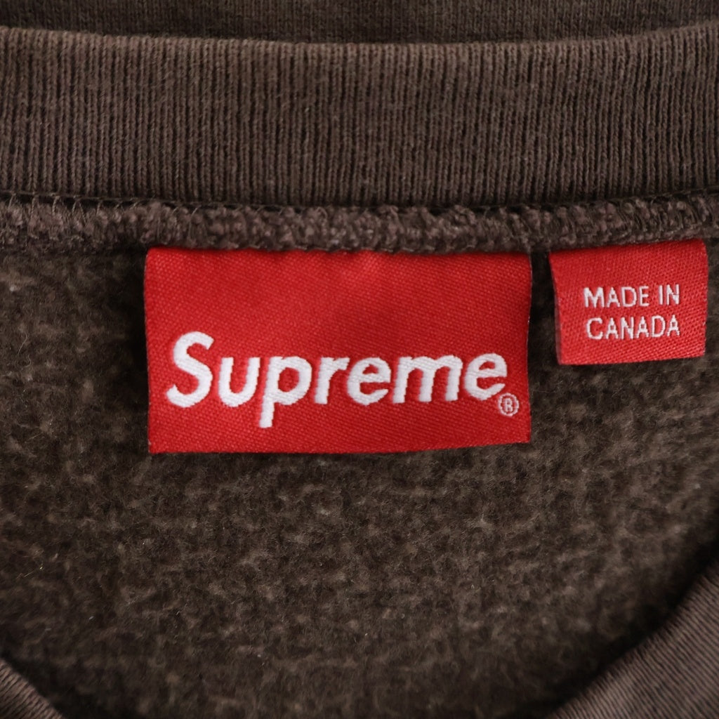 SUPREME(シュプリーム) 22AW Box Logo Crewneck ボックスロゴクルーネックスウェット トレーナー ブラウン