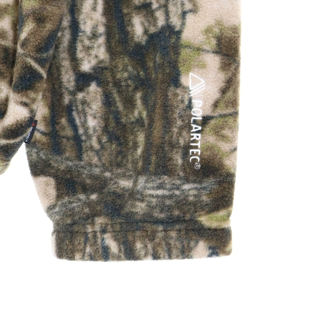 SUPREME(シュプリーム) 25AW Polartec Face Mask Half Zip Hooded Sweatshirt ツリーカモハーフジップフリースジャケット ブラウン