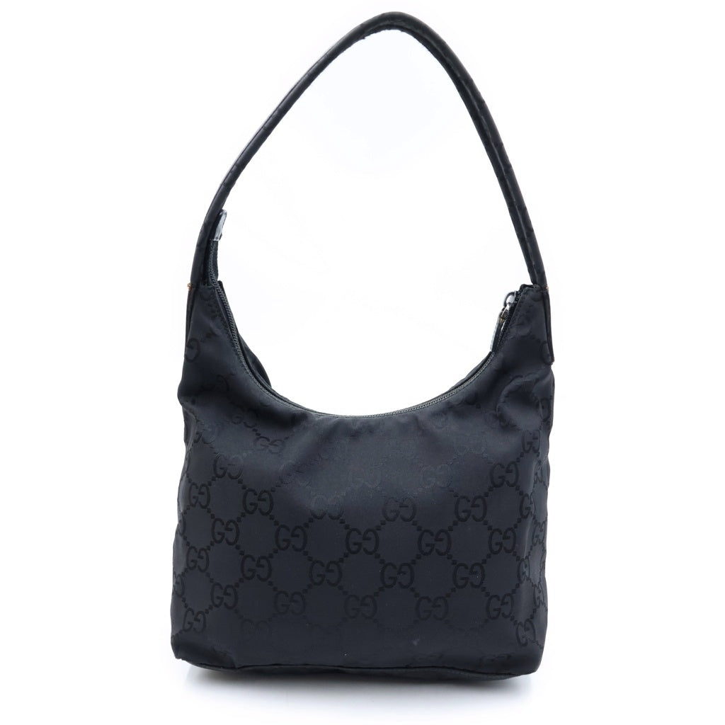 GUCCI(グッチ) GGナイロン ホーボー ショルダー バッグ ブラック 001 3386 001998 レディース