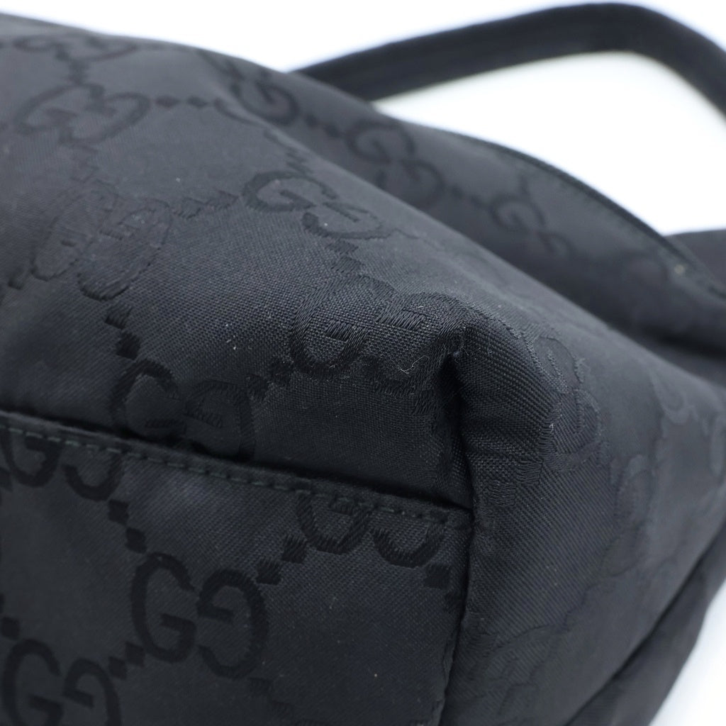 GUCCI(グッチ) GGナイロン ホーボー ショルダー バッグ ブラック 001 3386 001998 レディース