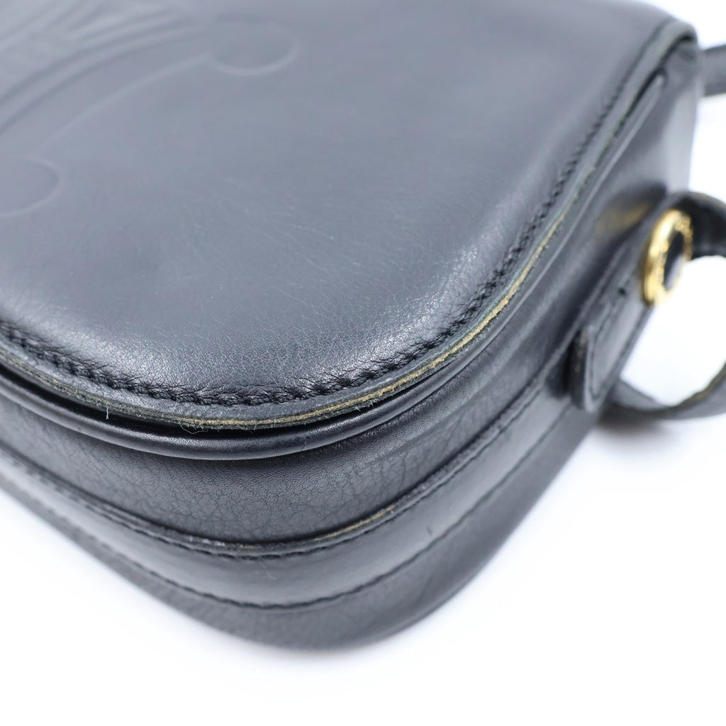CELINE(セリーヌ) トリオンフロゴ レザーショルダーバッグ ブラック 36F56V レディース