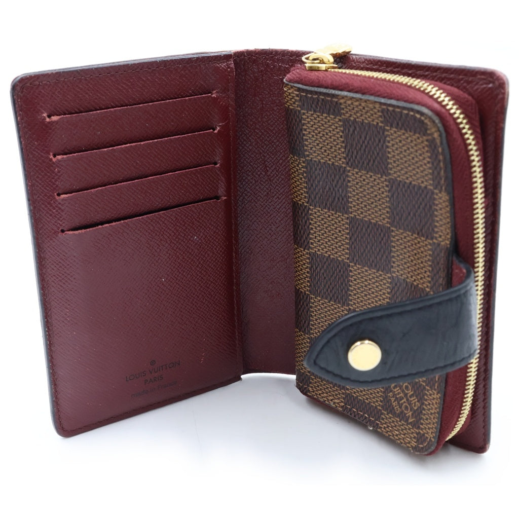 LOUIS VUITTON(ルイヴィトン) ポルトフォイユ・ジュリエット レザーウォレット 2つ折り財布 レッド/ブラウン N60381 レディース