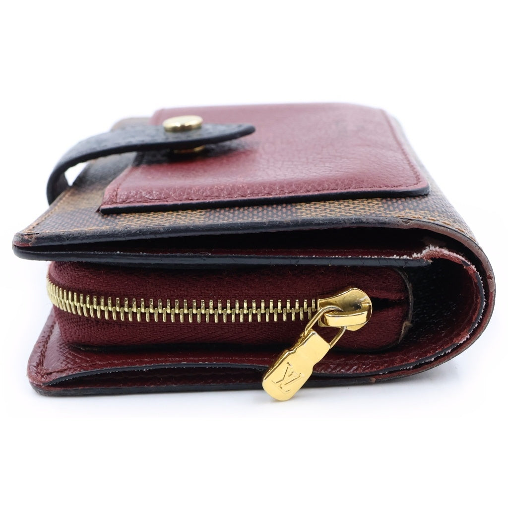 LOUIS VUITTON(ルイヴィトン) ポルトフォイユ・ジュリエット レザーウォレット 2つ折り財布 レッド/ブラウン N60381 レディース