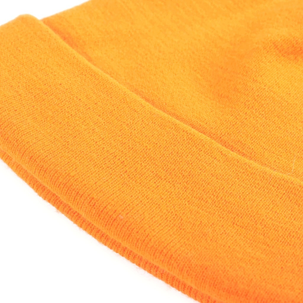 CHROME HEARTS(クロムハーツ) WOOL WATCH CAP ウールワッチキャップ ロゴ刺繍 ビーニー 帽子 オレンジ