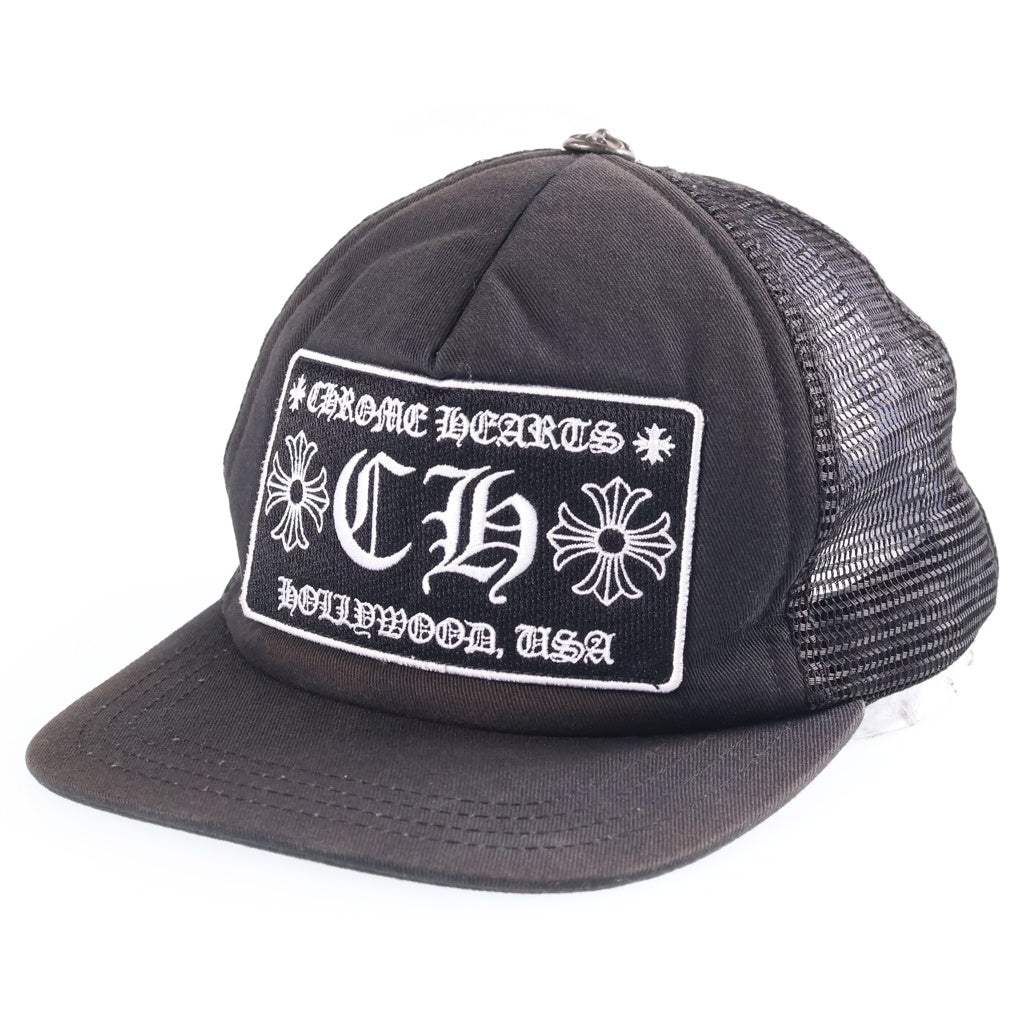 CHROME HEARTS(クロムハーツ) TRUCKER CAP CHパッチ メッシュ トラッカーキャップ 帽子 ブラック