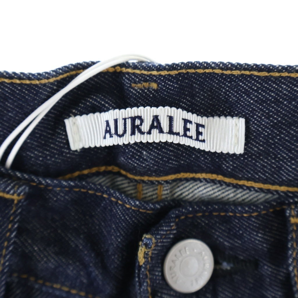 AURALEE(オーラリー) HARD TWIST DENIM WIDE PANTS ワイドデニムパンツ インディゴ A00P03DM