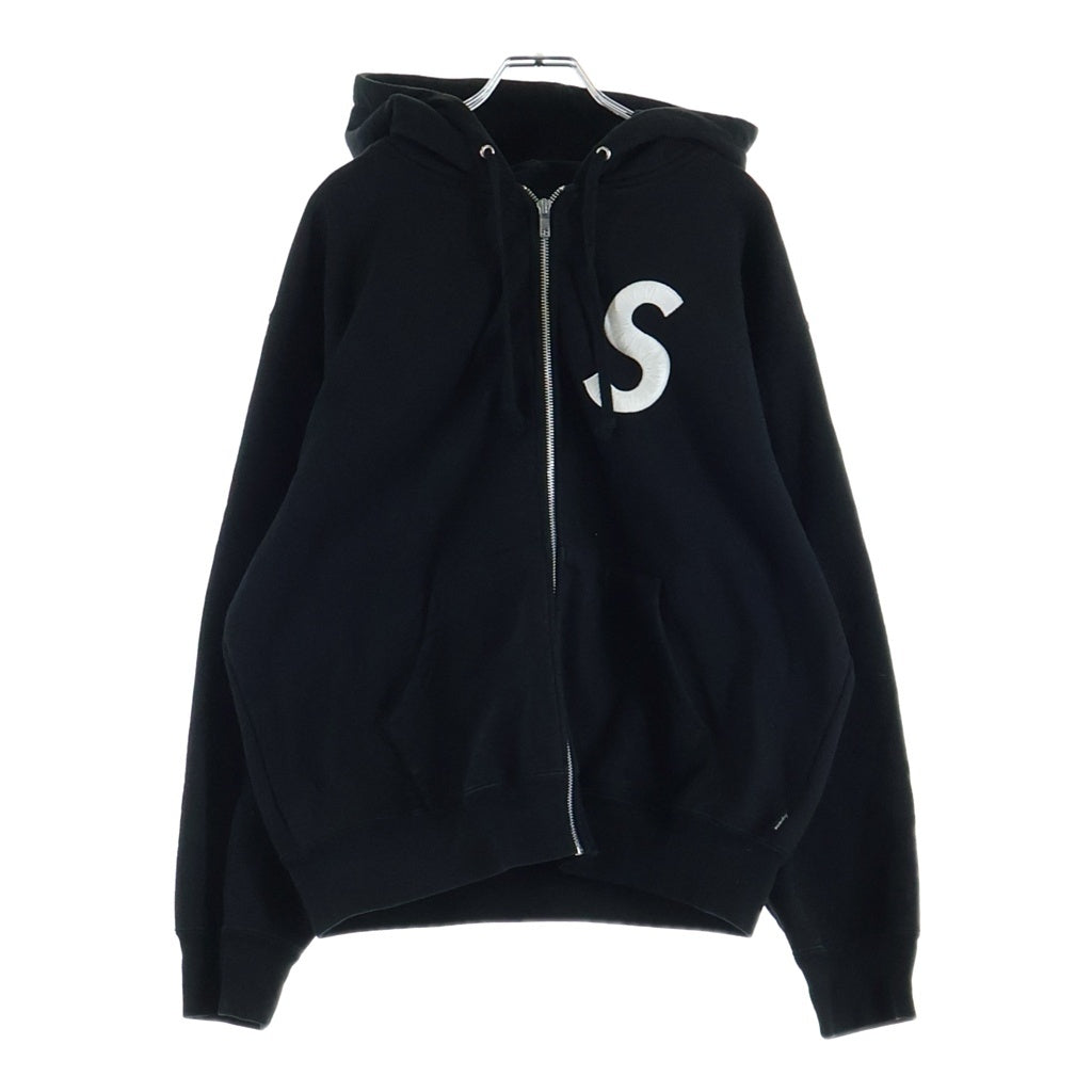 SUPREME(シュプリーム) 24AW S Logo Zip Up Hooded Sweatshirt Sロゴ ジップアップフーディー ブラック