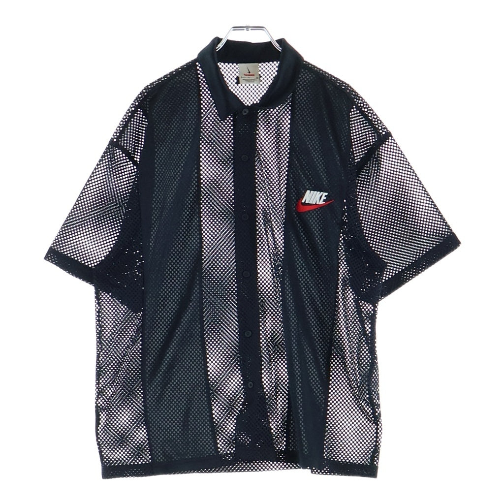 SUPREME(シュプリーム) ×NIKE 24SS MESH S/S SHIRT メッシュ半袖シャツ ブラック