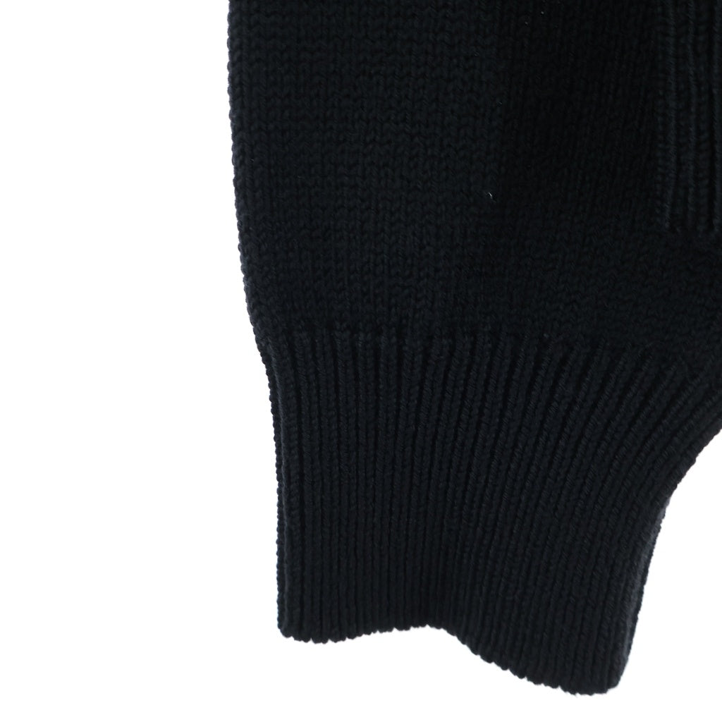 DIOR(ディオール) RIBBON WOOL KNIT SWEATER ロゴ刺繍 リボンニットセーター ブラック 613M627A2027 レディース
