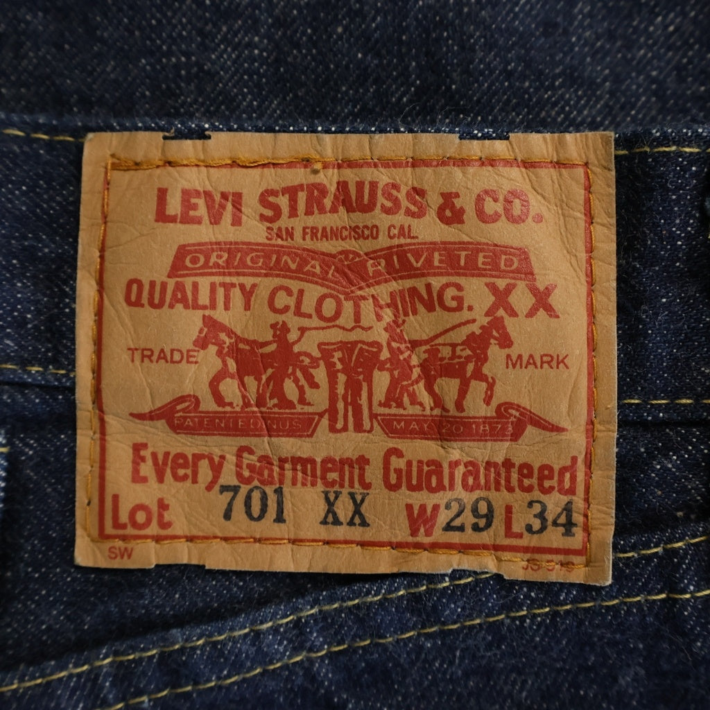 Levi's VINTAGE CLOTHING(リーバイス ビンテージ クロージング) 90S 日本製 シンチバック ビックE ボタンフライデニムパンツ インディゴ J22 JB035 701XX