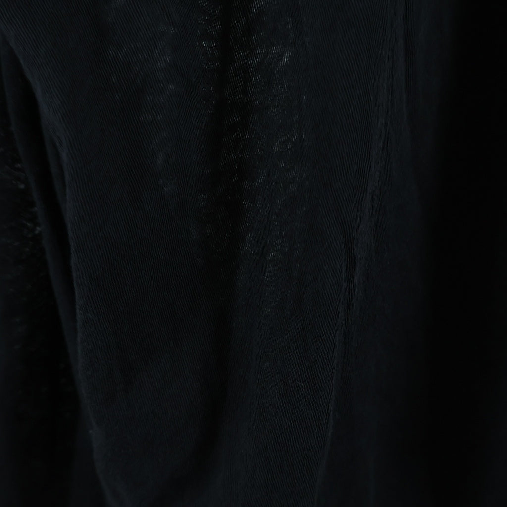 NO BRAND(ノーブランド) 17SS AREA BY BARBARA BOLOGNA LRX HOODIE エリアバイバーバラ・ボローニャ 長袖ドレープシアーフーディー ブラック H6S-11N