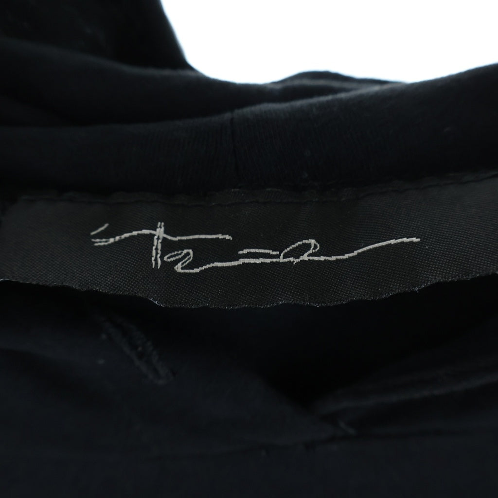 NO BRAND(ノーブランド) 17SS AREA BY BARBARA BOLOGNA LRX HOODIE エリアバイバーバラ・ボローニャ 長袖ドレープシアーフーディー ブラック H6S-11N