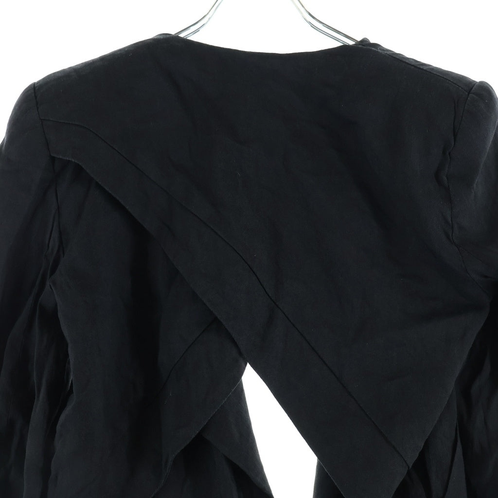 GARETH PUGH(ガレスピュー) パワーショルダー 変形ジャケット ブラック JKHG-IM1-1003