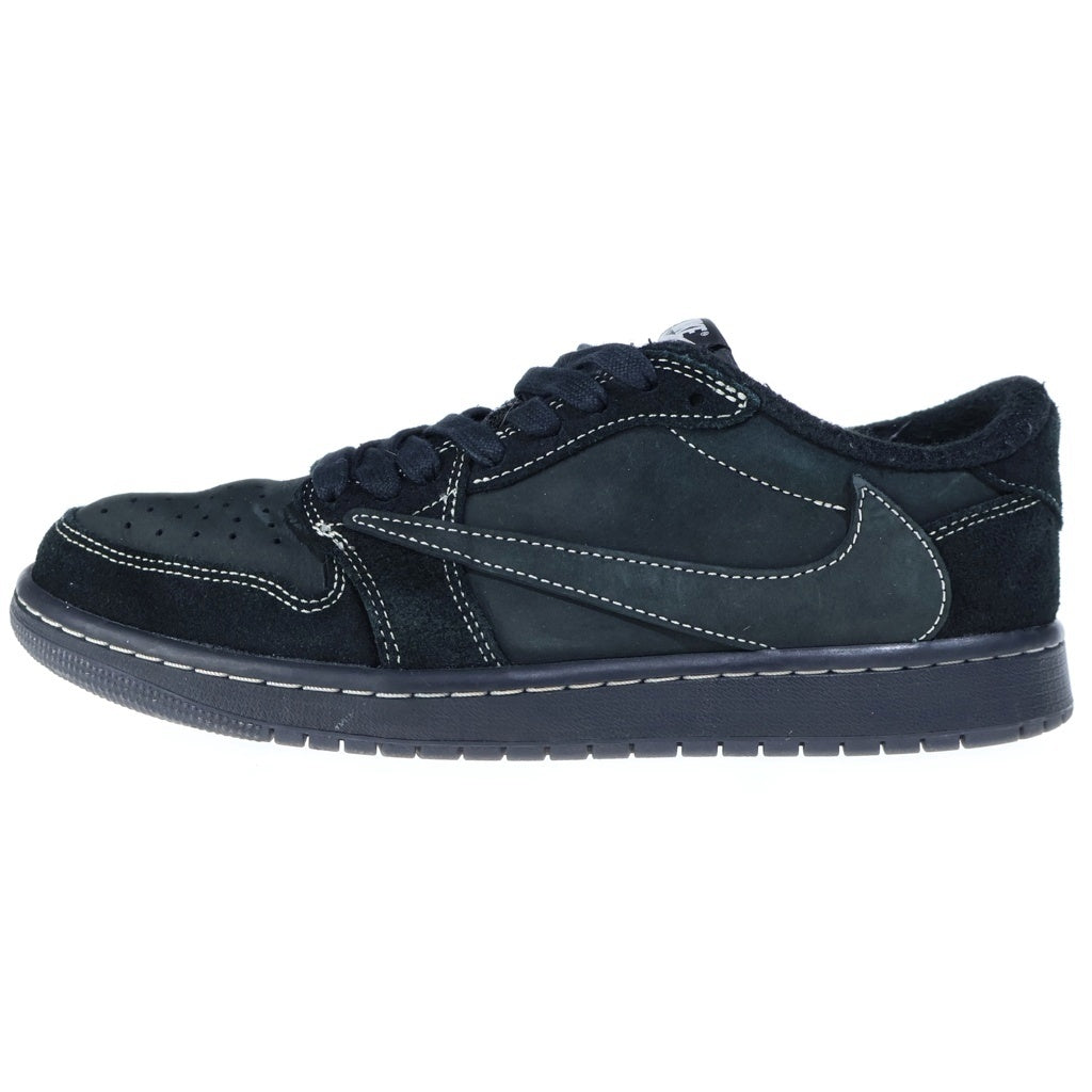 NIKE(ナイキ) AIR JORDAN1 LOW BLACK PHANTOM エアジョーダン1 ブラックファントム レザーローカットスニーカー ブラックUS8/26cm DM7866-001